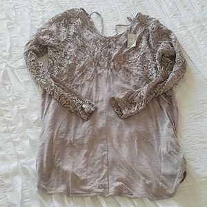 Lacy Mauve Top